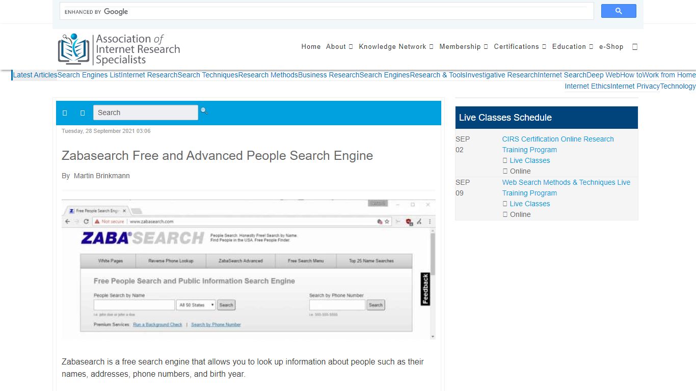 Zabasearch Free and Advanced People Search Engine | AOFIRS